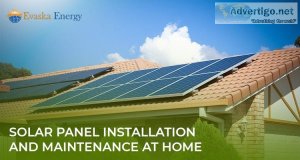 Solar panel installation and maintenance at home