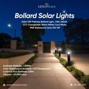 Shop Now Bollard Solar Lights the Best Way to Enhance Landscape 