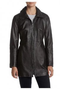 Exclusive Branded Women s Collar Leather Coat&ndash Zooloo Leath