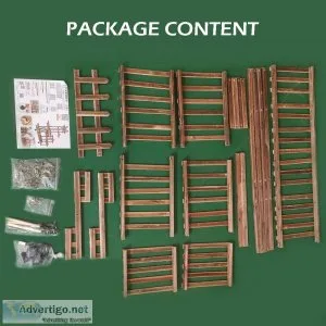 6 Tier Wooden Plant Stand Flower Pot Holder Shelf Rack Display I