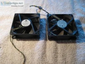 TWO Computer Exhaust Fans. Sold as a pair Tested and they both w