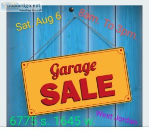Garage Sale 6775 s. 1645 w. West Jordan
