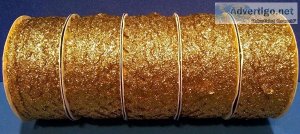 Five Spools of Treasured Trims Gold Ribbon