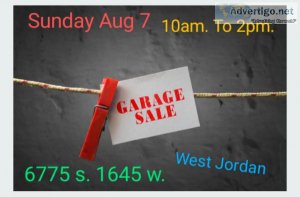 Garage Sale 6775 s. 1645 w. West Jordan