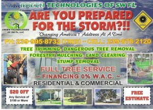 Free estimates tree service grapple loads dumpster service