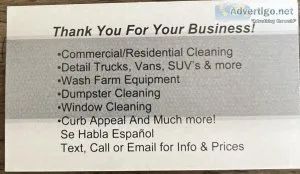 Detailing and commercial cleaning