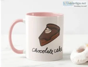 Pink Chocolate Cake Mug