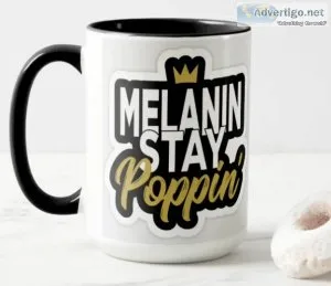 Melanin Stay Poppin  Mug