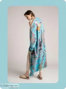 Designer Formentera Cotton Kaftan For Women Online &ndash ZALIVA