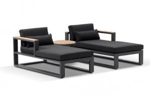 Luxury Outdoor Daybed and Teak Lounge - United House Furniture