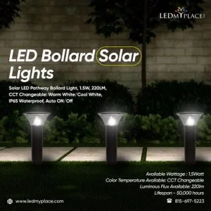Order Now Pick the LED Bollard Solar Lights for Outdoor Lighting