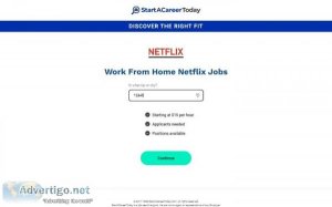StartACareerToday - Work from Home Netflix