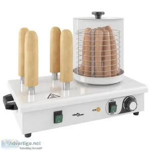 Hot Dog Warmer with 4 Rods Stainless Steel 550 W