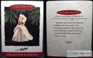 1994 Hallmark Keepsake Holiday Barbie Ornament (mint in box)