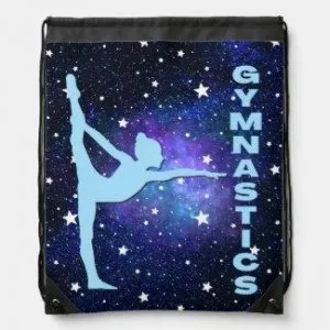 Galaxy Gymnastics Drawstring Bag