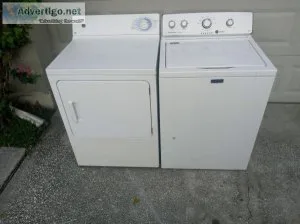 Washer and dryer.
