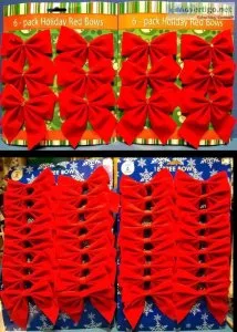 48 Red Velvet Holiday Bows