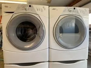 Whirlpool Duet washer and dryer set.