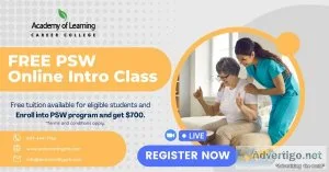 FREE Personal Support Worker Intro Class (August 20th)