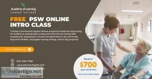 FREE Personal Support Worker Intro Class (Aug 16th)