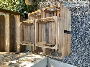 10 wooden crates