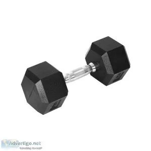 CENTRA RUBBER HEX DUMBBELL 12.5KG HOME GYM EXERCISE WEIGHT FITNE