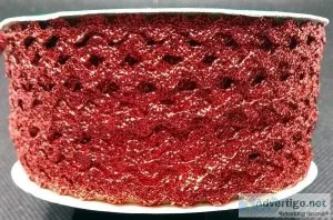 65 Spools of Treasured Trims Red Ric-Rac 14&quot wide Ribbon
