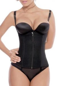 Clip and Zip Thin Strap Latex Free Semi Vest 3005