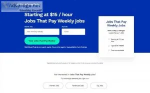 StartACareerToday - Jobs That Pay Weekly