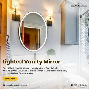 Get that Luxurious Bathroom Look with a Lighted Vanity Mirror