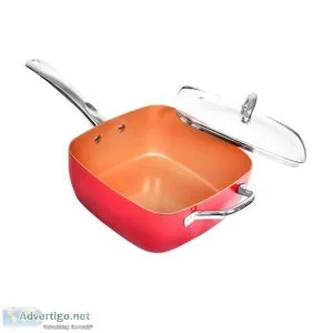 Saucepan Set Frying Pan Non Stick Deep Fry Steamer Lid Stainless