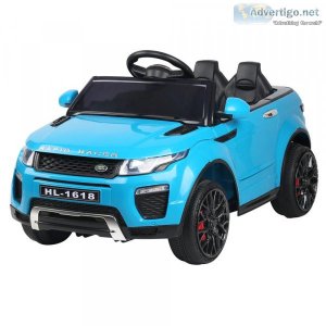 Rigo Ride On Car Toy Kids Electric Cars 12V Battery SUV Blue