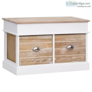 Hall Bench 70x35x45 Cm Paulownia Wood