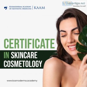 Certificate in skincare cosmetology | skin care courses 