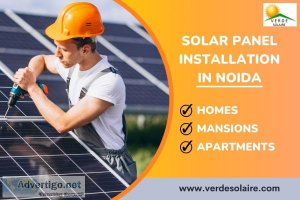 Solar panel installation in noida