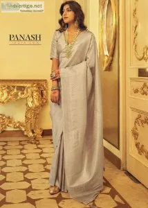 Shop Indian Silver Sarees Online &ndash Panash India