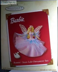2003 Hallmark Keepsake Barbie Swan Lake Ornament Set