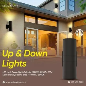 Shop Now Stunning LED UP and Down Lights for Outdoor Areas