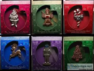 Complete Set of Six Holiday Legend Series Ornaments