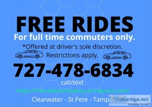 Free rides only for full time commuters going to and from work i