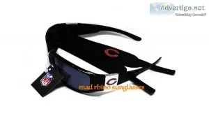 NFL Sunglasses Chicago Bears with head strap and carry bag