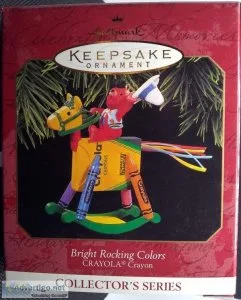 1997 Hallmark Keepsake Bright Rocking Colors Ornament