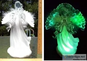 Lighted Color Changing Acrylic Angel Table Decoration