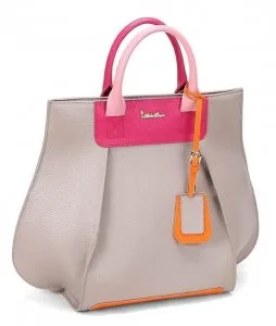 Shop Light and Dark Pink With Mid-Gray Handbag - Meminoo Luxury