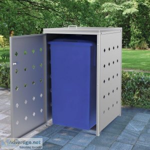 Single Wheelie Bin Shed 240 L Stainless Steel