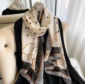 Luxury Women s Polk Dot Silk Scarf Online - Scarves and Fedoras