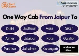 Book one way taxi in jaipur: om taxi zone