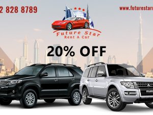 20% off on rent a car in dubai