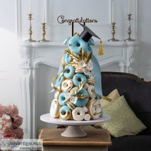 Graduation donuts tower