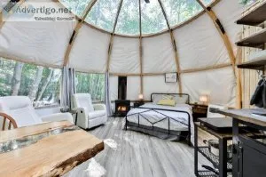 Turnkey business Yurts and Chalets rentals in Lanaudiere